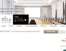 Tablet Screenshot of easy-booking.fr